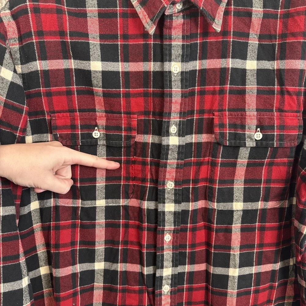 Vintage Polo Ralph Lauren‎ Double Pocket Flannel Tartan Men's XXL